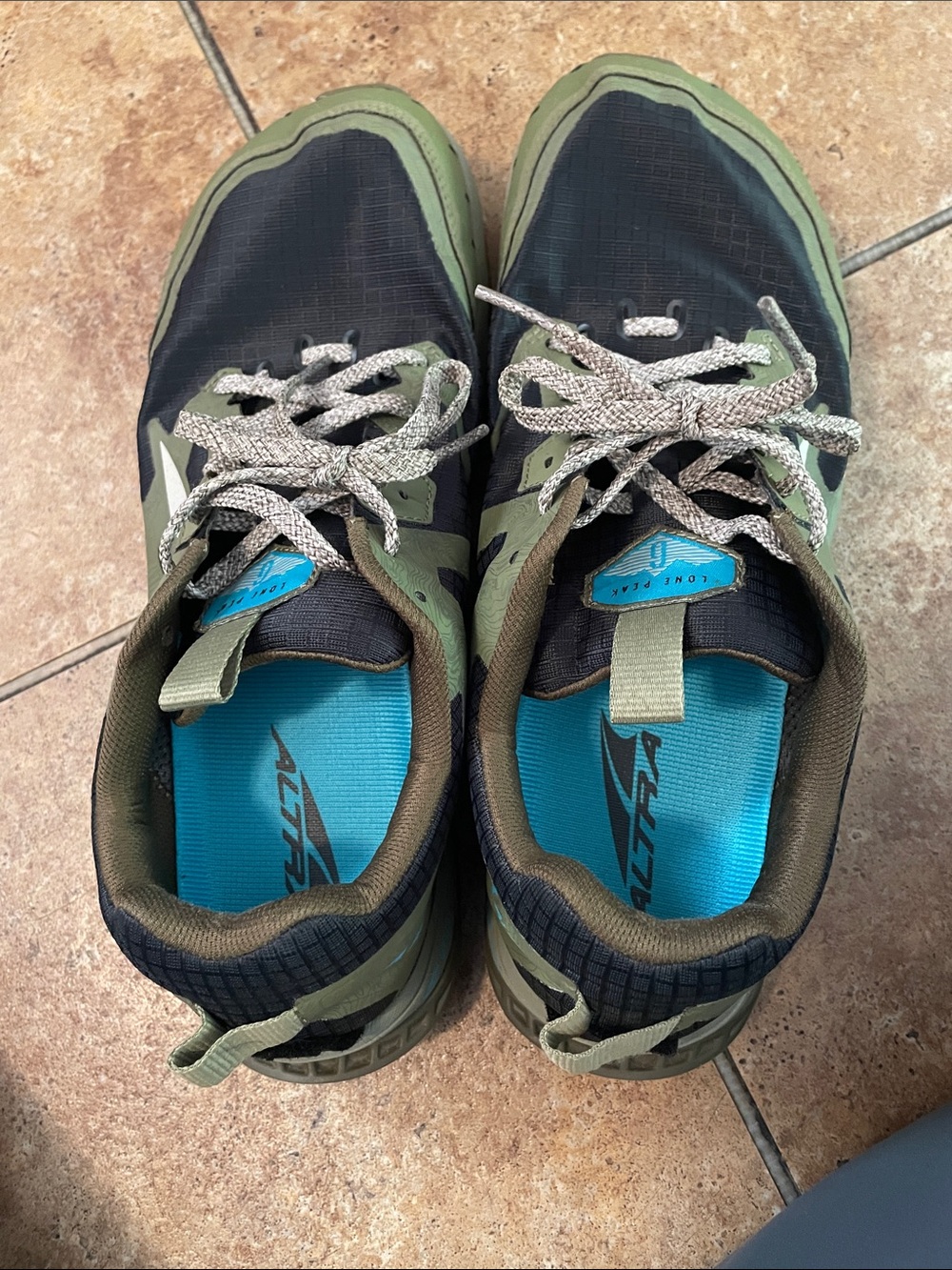 Altra Men's Green and Black Trail Running Sneakers - Picture 4 of 7